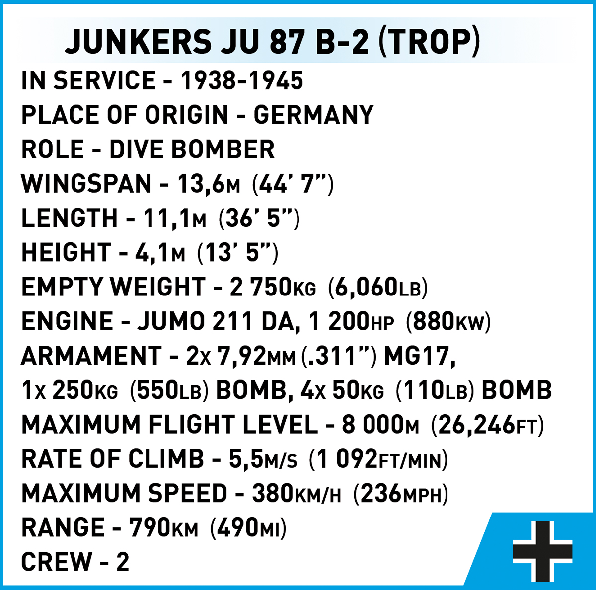 COBI Junkers Ju 87 B-2 – Bild 10