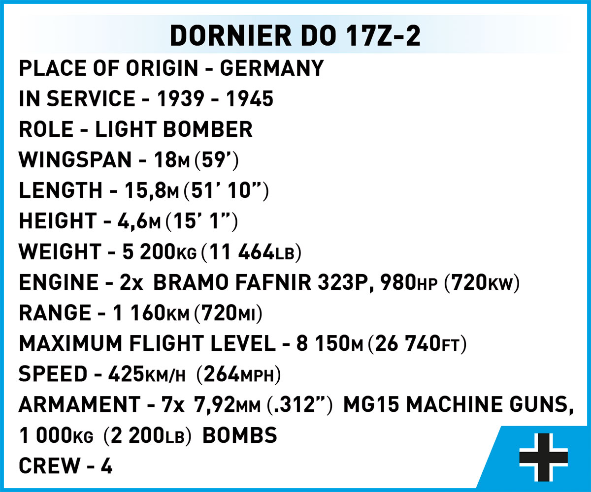 COBI Dornier Do 17 Z-2 – Bild 16
