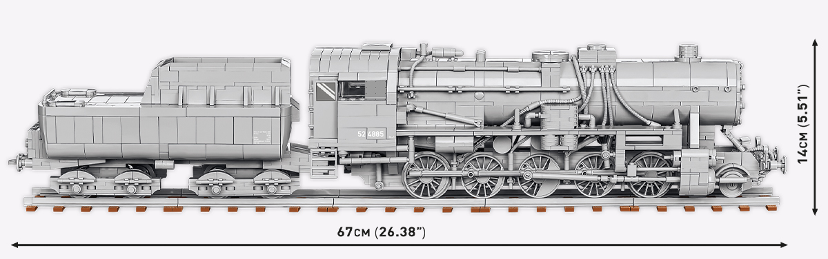 COBI Kriegslokomotive Baureihe 52 – Bild 10