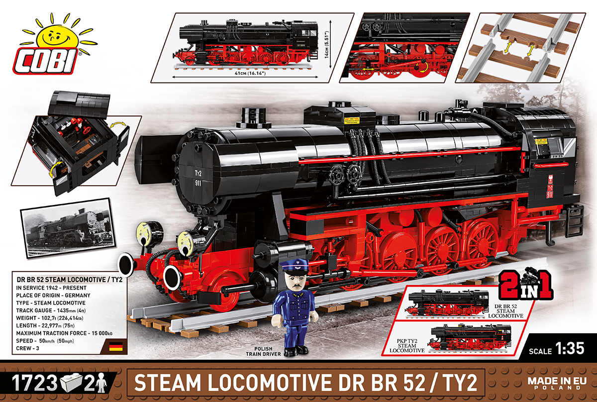 COBI DR BR 52/TY2 Dampf Lokomotive – Bild 15
