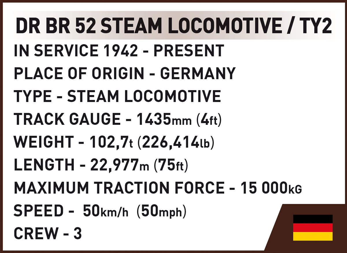 COBI DR BR 52/TY2 Dampf Lokomotive – Bild 13