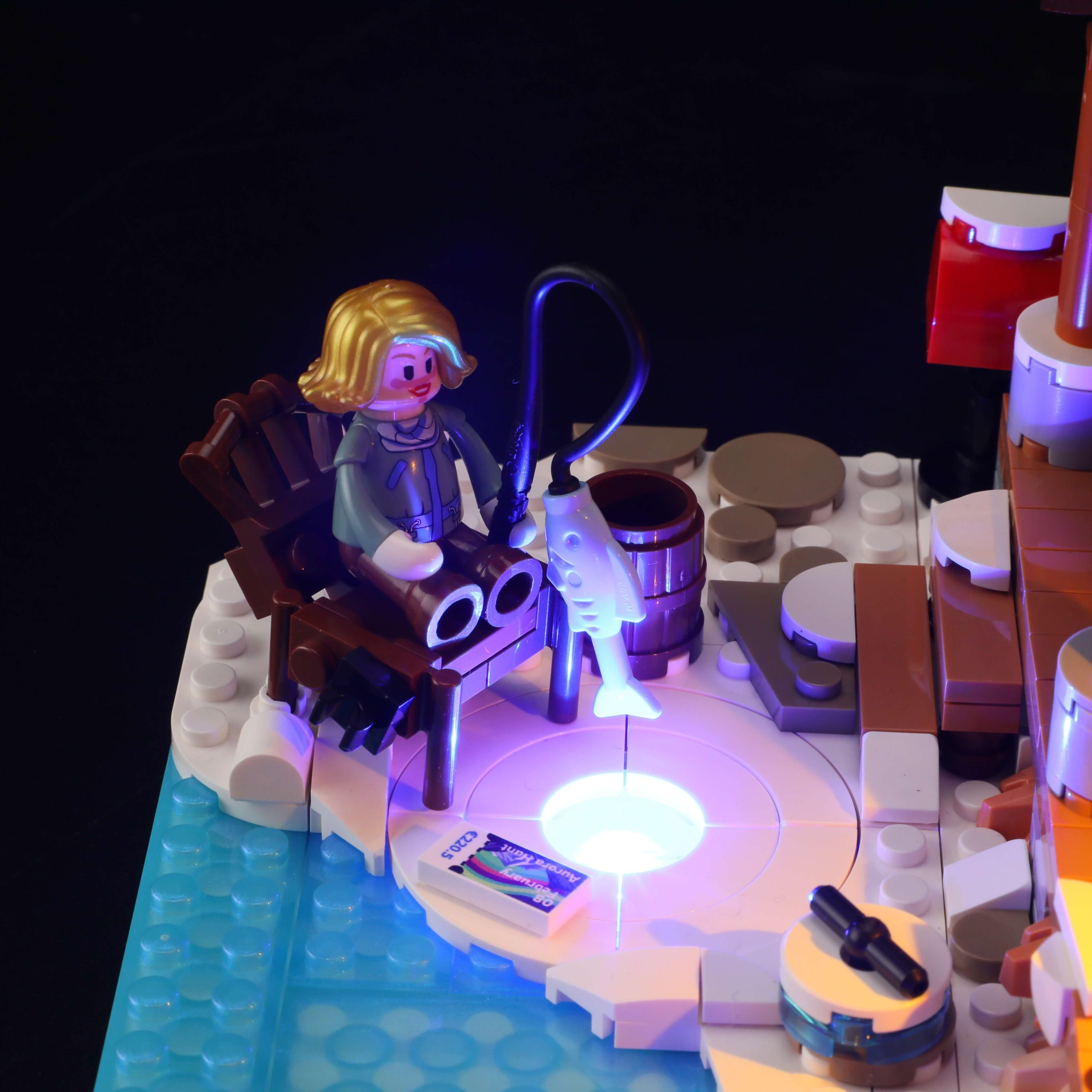 Lumibricks 10012 Aurora Cabin mit LED | Polarlicht Blockhütte – Bild 10