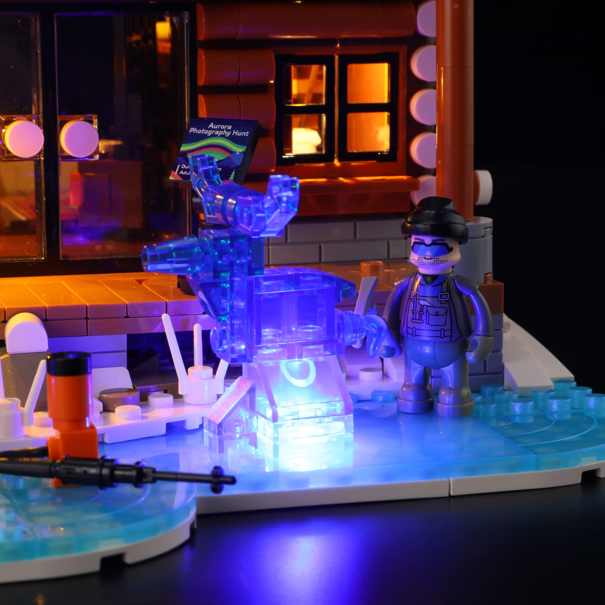 Lumibricks 10012 Aurora Cabin mit LED | Polarlicht Blockhütte – Bild 11