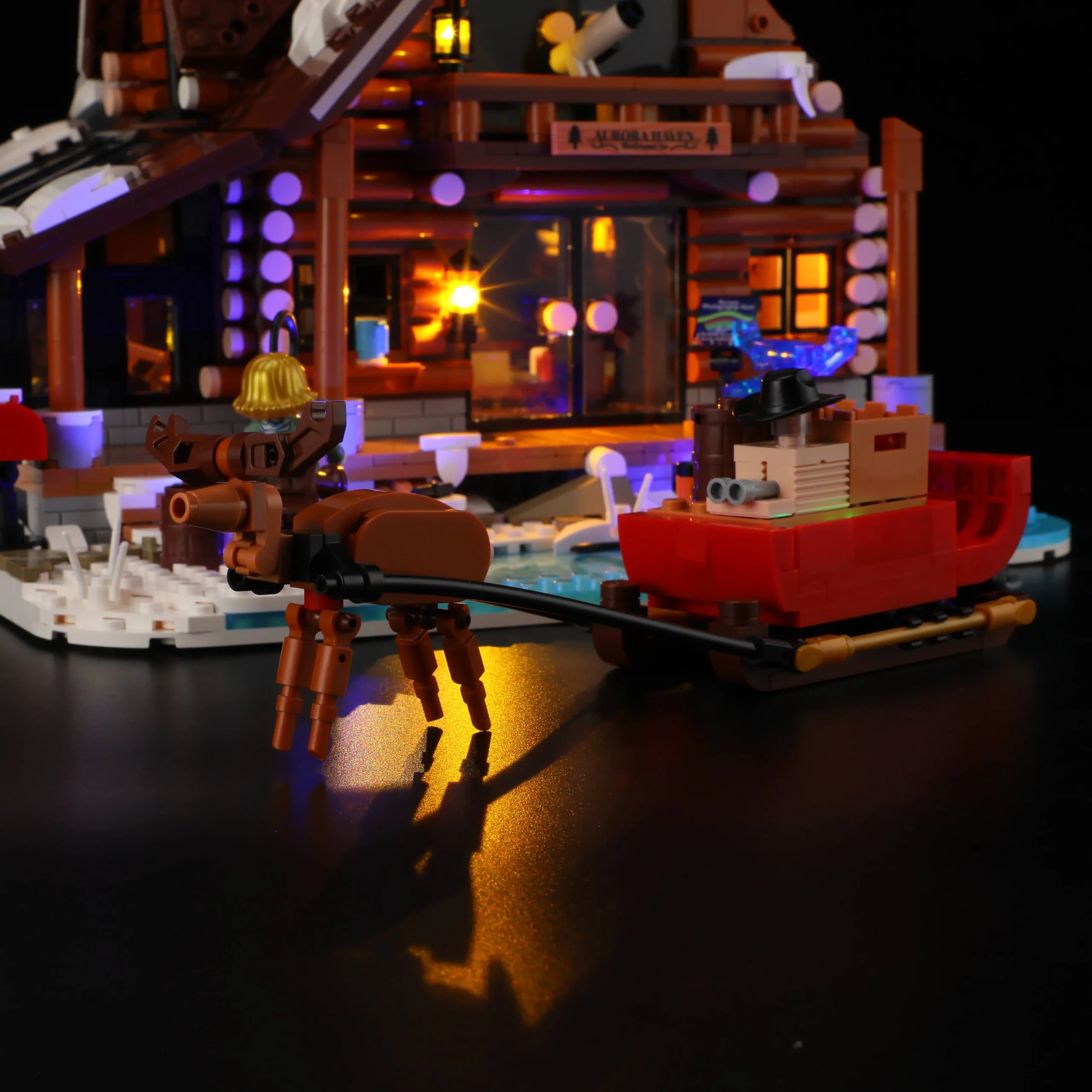 Lumibricks 10012 Aurora Cabin mit LED | Polarlicht Blockhütte – Bild 5