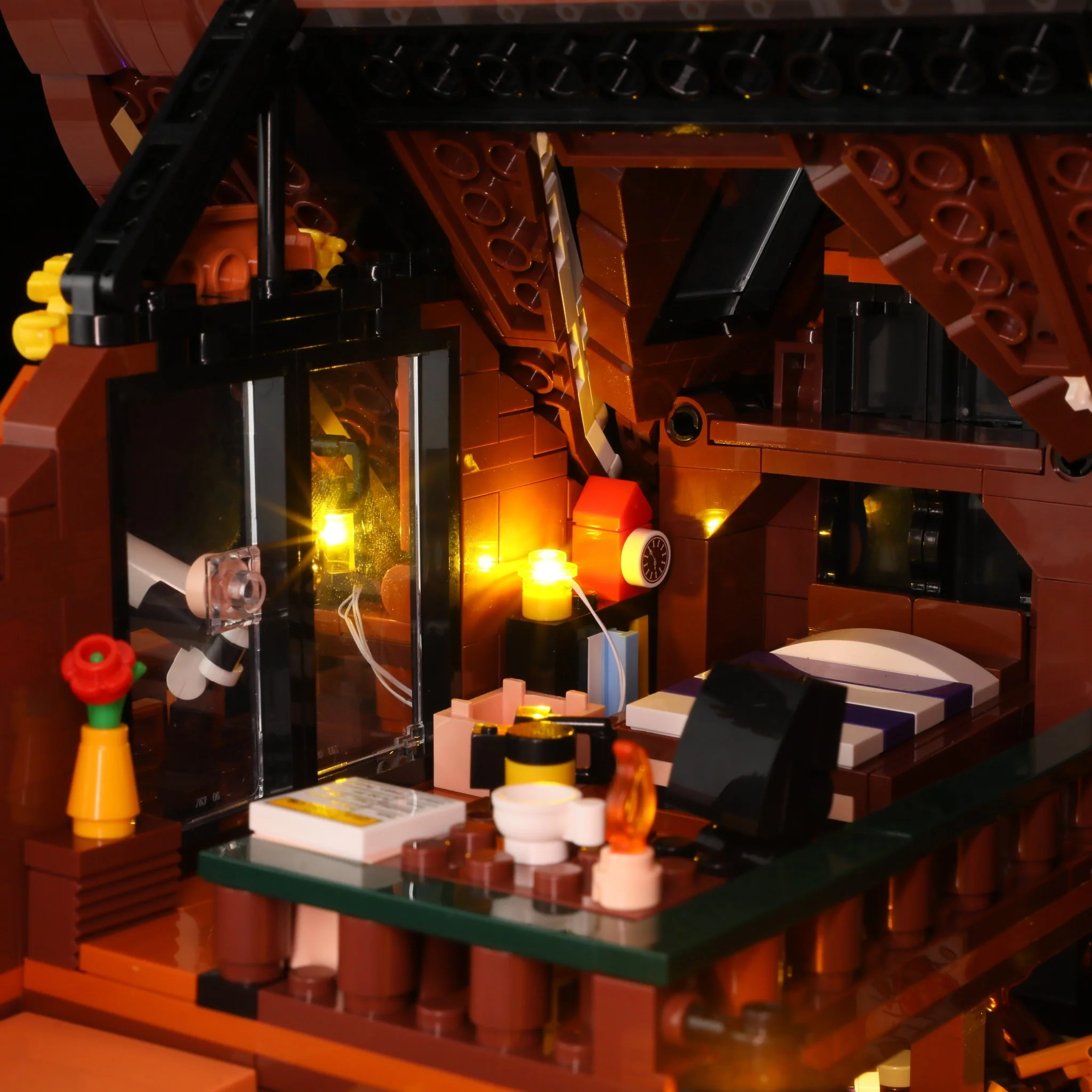 Lumibricks 10012 Aurora Cabin mit LED | Polarlicht Blockhütte – Bild 6