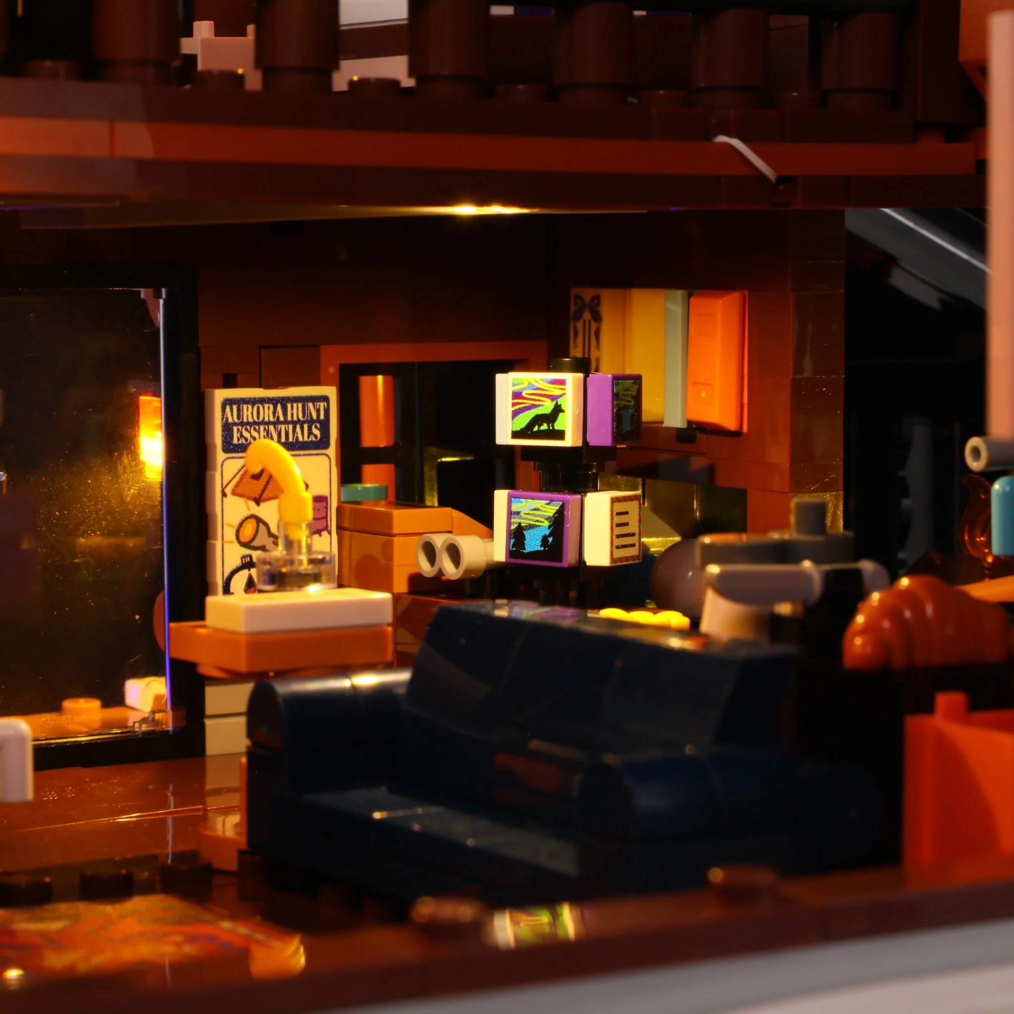 Lumibricks 10012 Aurora Cabin mit LED | Polarlicht Blockhütte – Bild 7