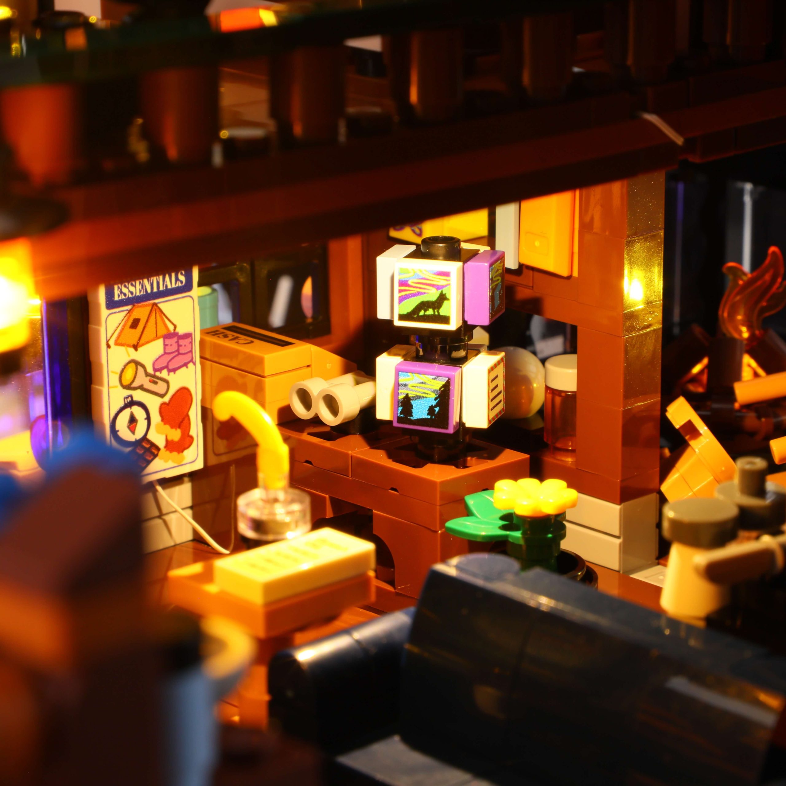 Lumibricks 10012 Aurora Cabin mit LED | Polarlicht Blockhütte – Bild 9