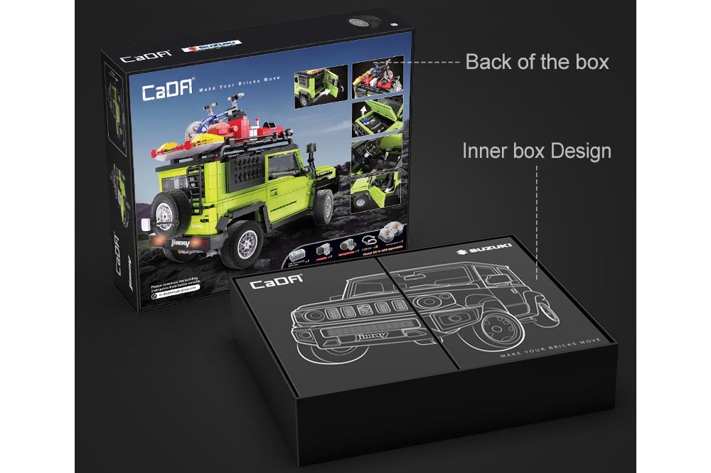 CaDA C62001W SUZUKI Jimny Sierra 1:12 | 1803 Teile – Bild 2