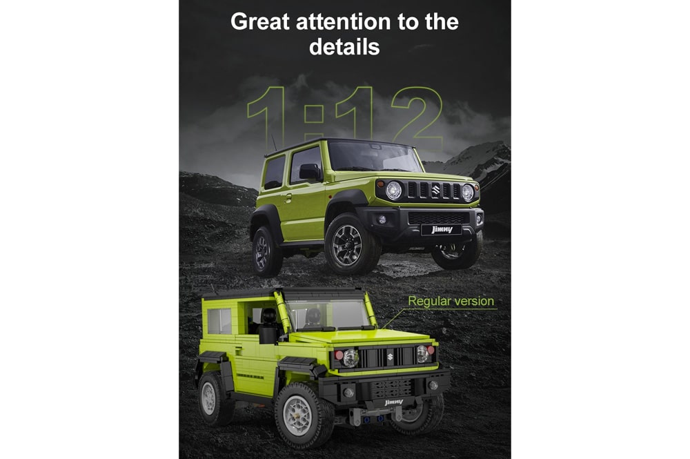CaDA C62001W SUZUKI Jimny Sierra 1:12 | 1803 Teile – Bild 12