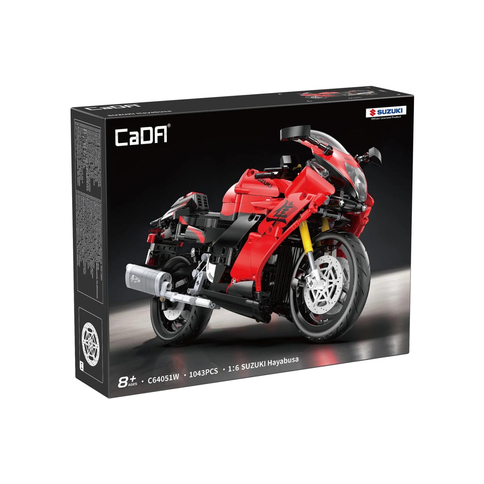 CaDA C64051W Suzuki Hayabusa Motorrad 1:6 | 1043 Teile