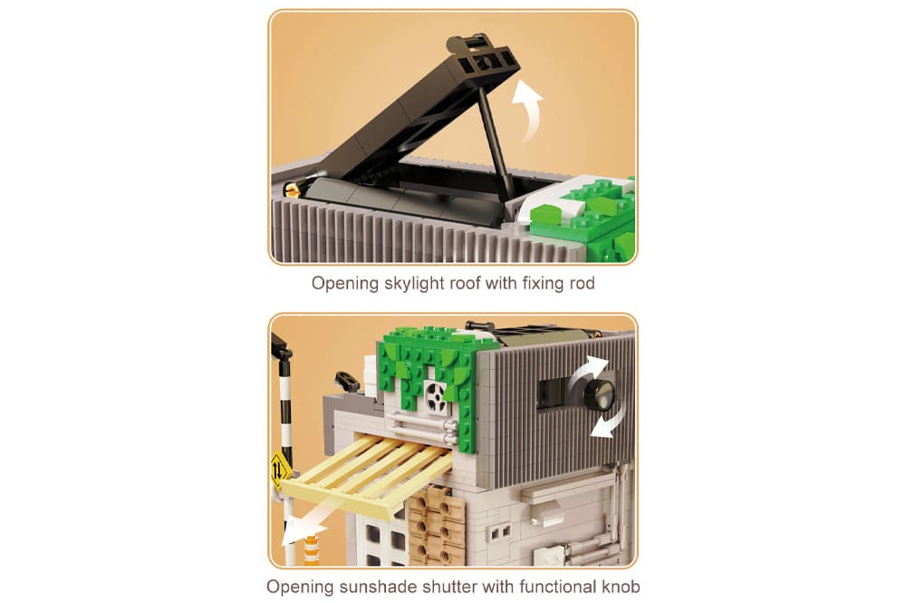 CaDA C66007W Japanisches Sommer-Café Modular | 1116 Teile – Bild 5