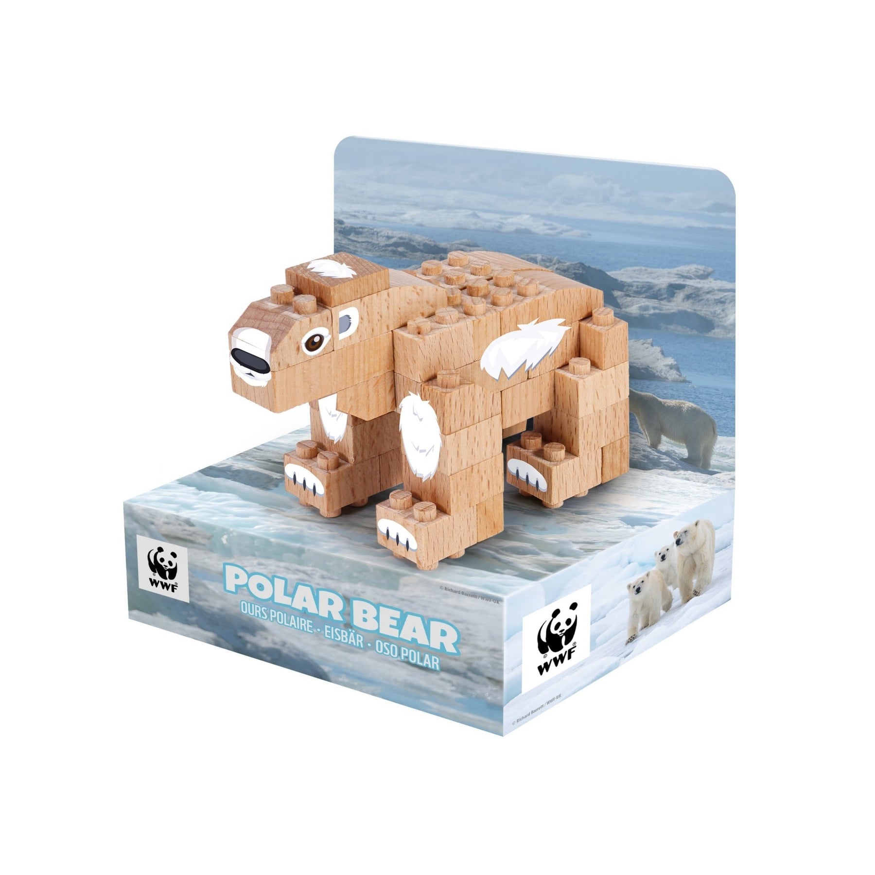 FabBrix - WWF Polarbär (kompatibles Holzbaustein-Set)