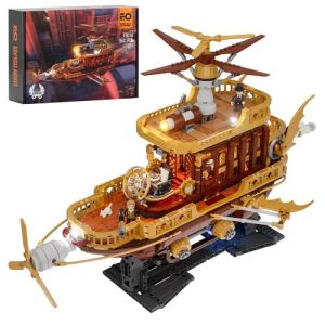 FUNWHOLE Steampunk Luftschiff: Lichtfänger (1641 Teile)