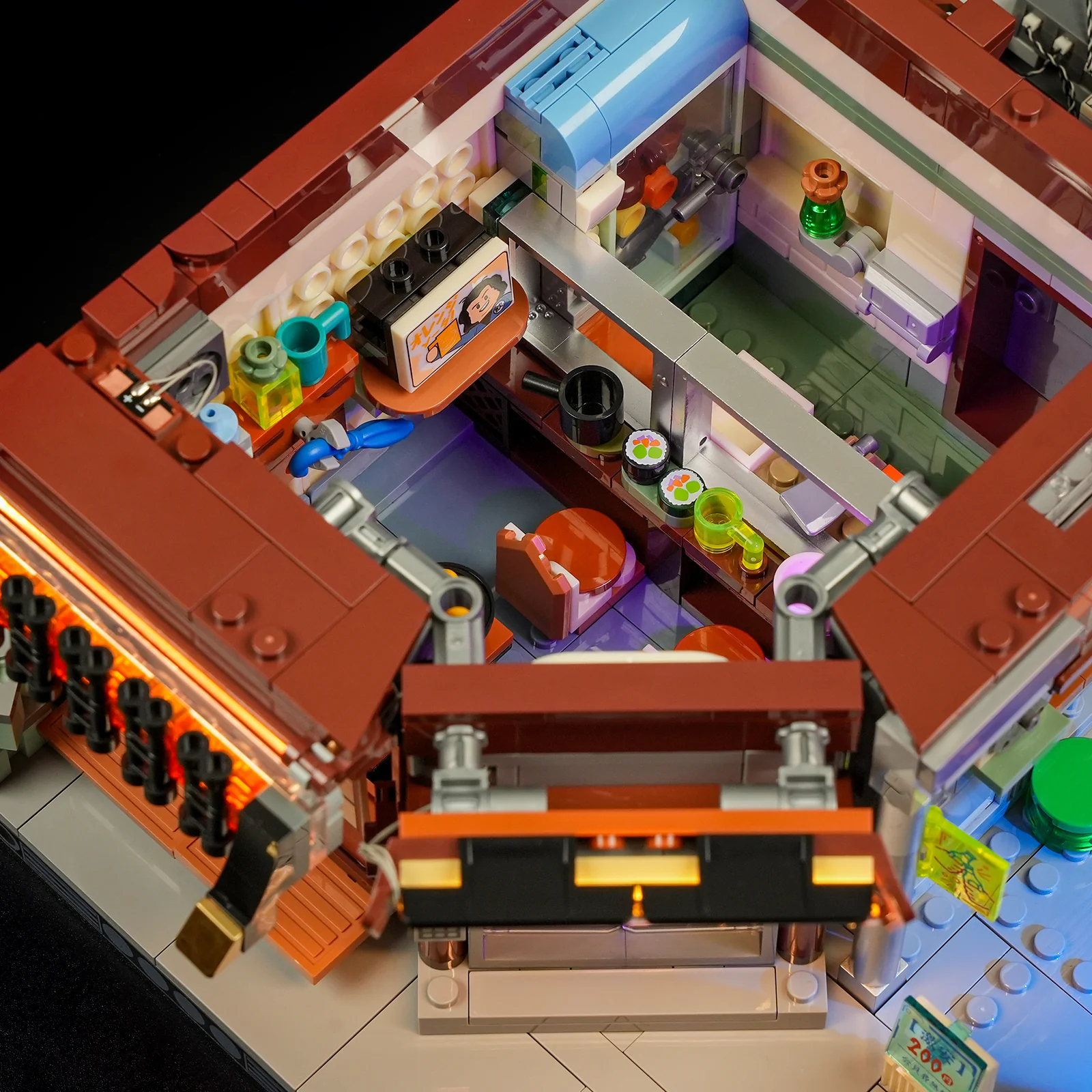 Lumibricks 17004 Cyberpunk Izakaya mit LED | Neon Gasse – Bild 6