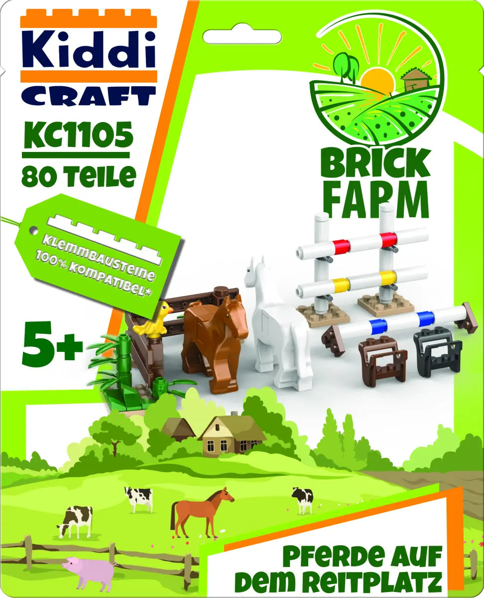 Kiddicraft KC1105 Pferde auf dem Reitplatz