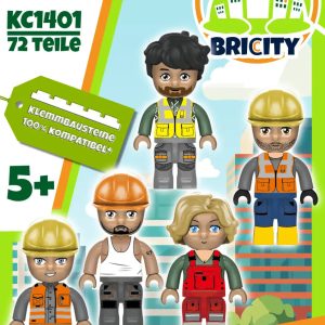 Kiddicraft KC1401 KIDDIZ Figuren-Pack Bautruppe