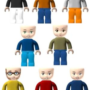 Kiddicraft KC1405 KIDDIZ Figuren-Pack Mix it!