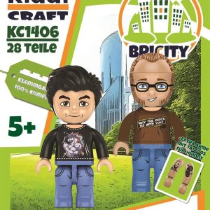 Kiddicraft KC1406 KIDDIZ Figuren-Pack: Held der Steine & Johnny´s World