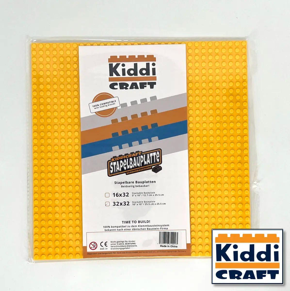 Kiddicraft Stackable Baseplate 32 x 32 Noppen (25