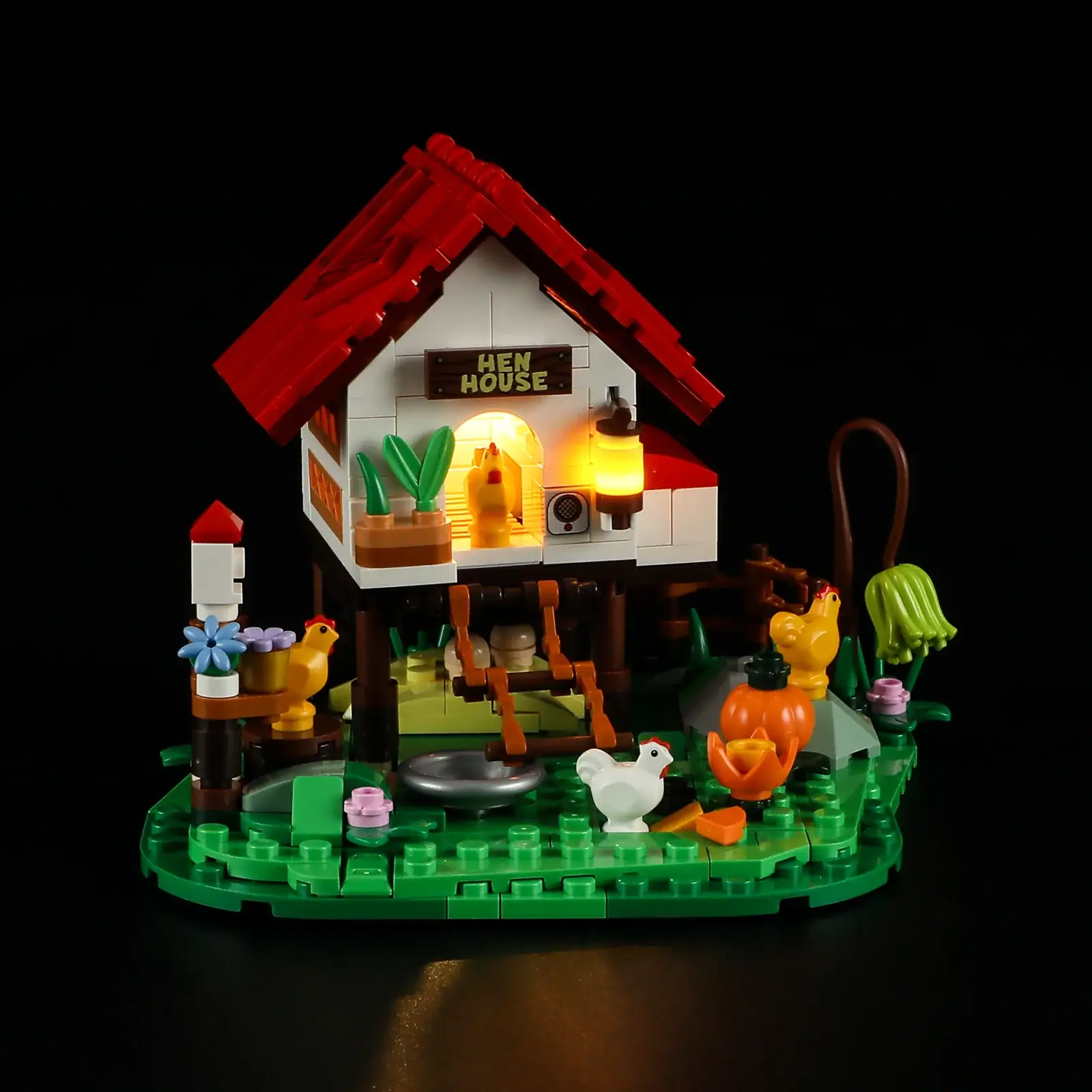 Lumibricks F9034 The Hen House Hühnerstall mit LED | 323 Teile – Bild 2