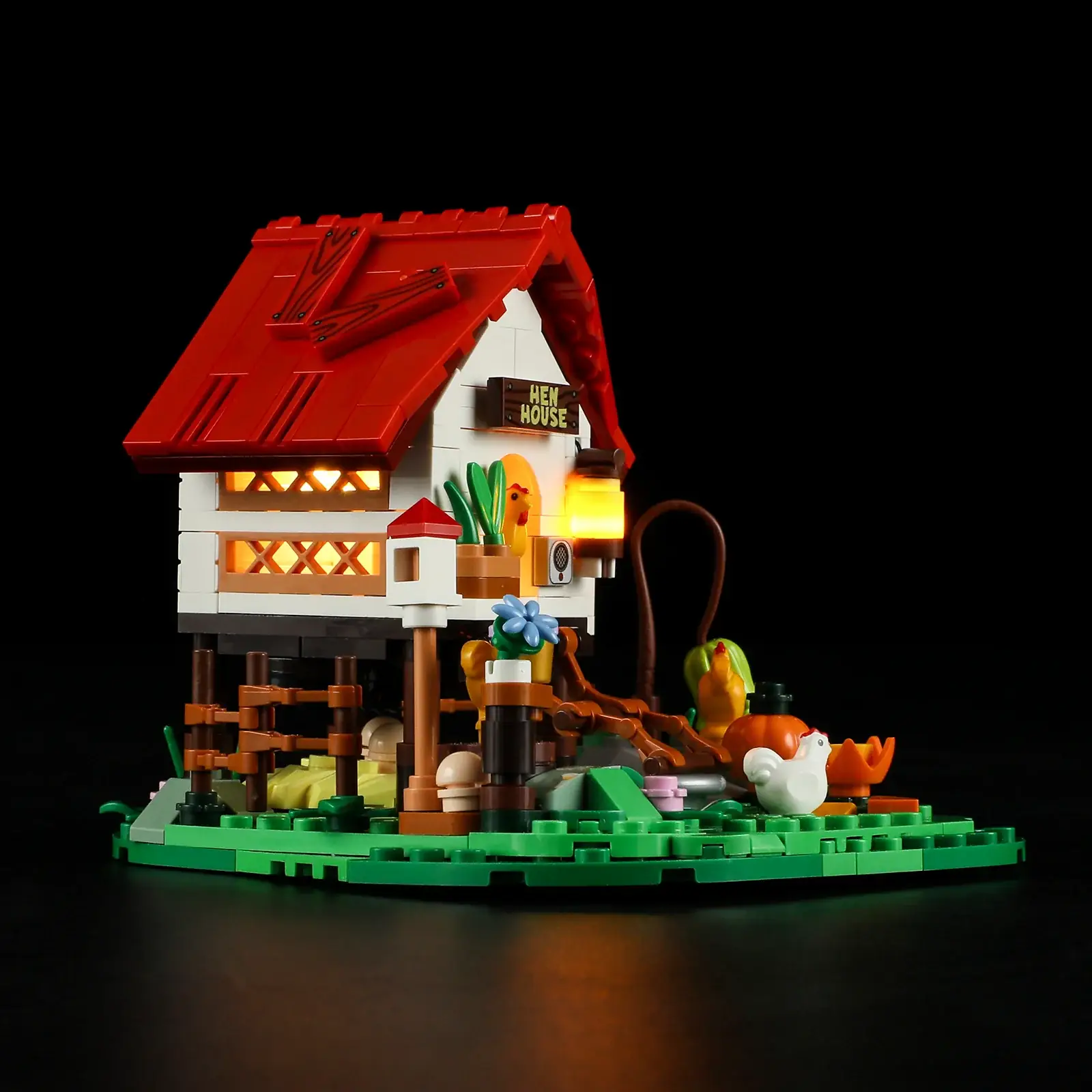 Lumibricks F9034 The Hen House Hühnerstall mit LED | 323 Teile – Bild 4