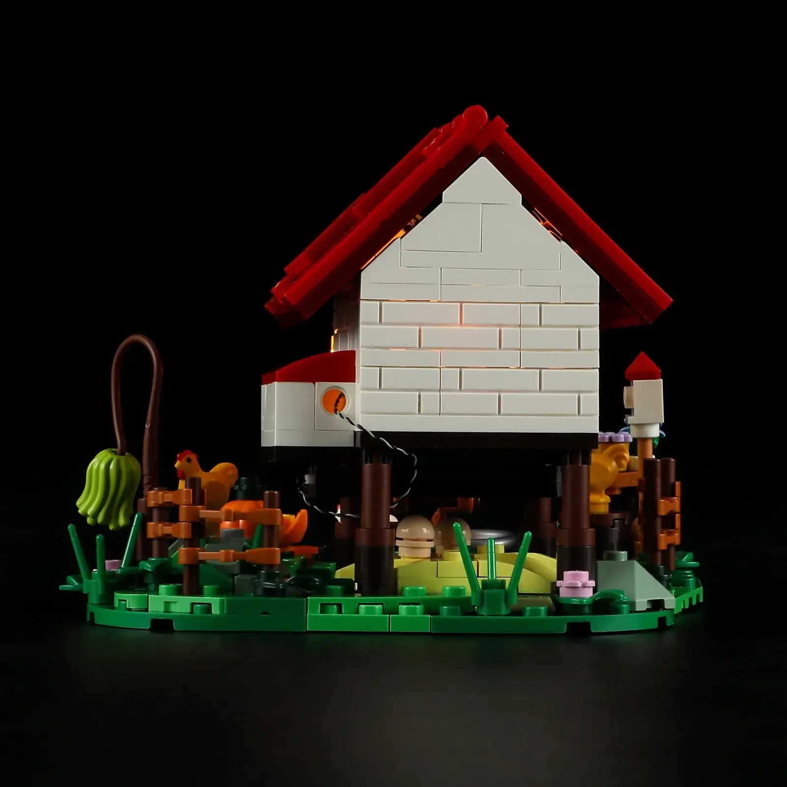 Lumibricks F9034 The Hen House Hühnerstall mit LED | 323 Teile – Bild 6