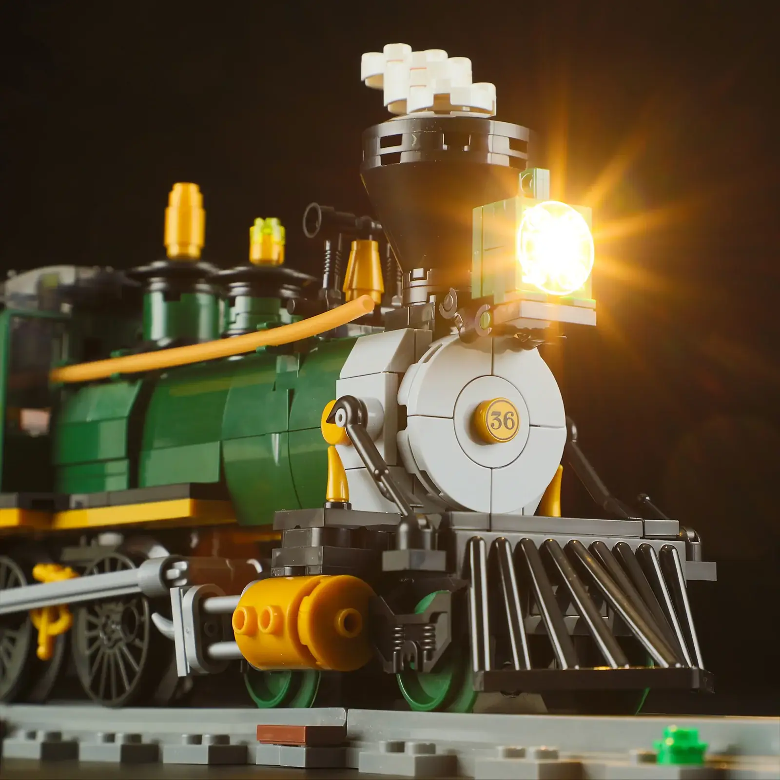Lumibricks 14003 Western Güterzug | 1524 Teile LED Eisenbahn – Bild 5