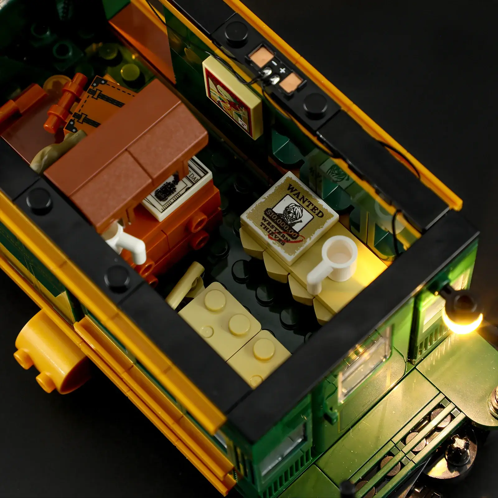 Lumibricks 14003 Western Güterzug | 1524 Teile LED Eisenbahn – Bild 9