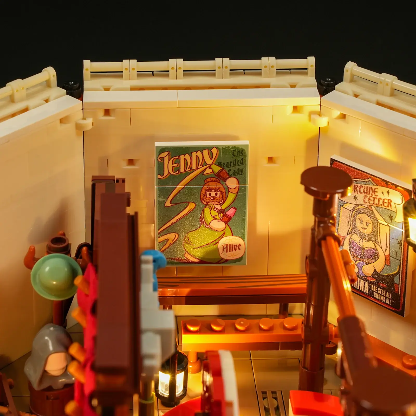 Lumibricks L9079 Western-Wanderzirkus mit LED | 1962 Teile Western – Bild 8