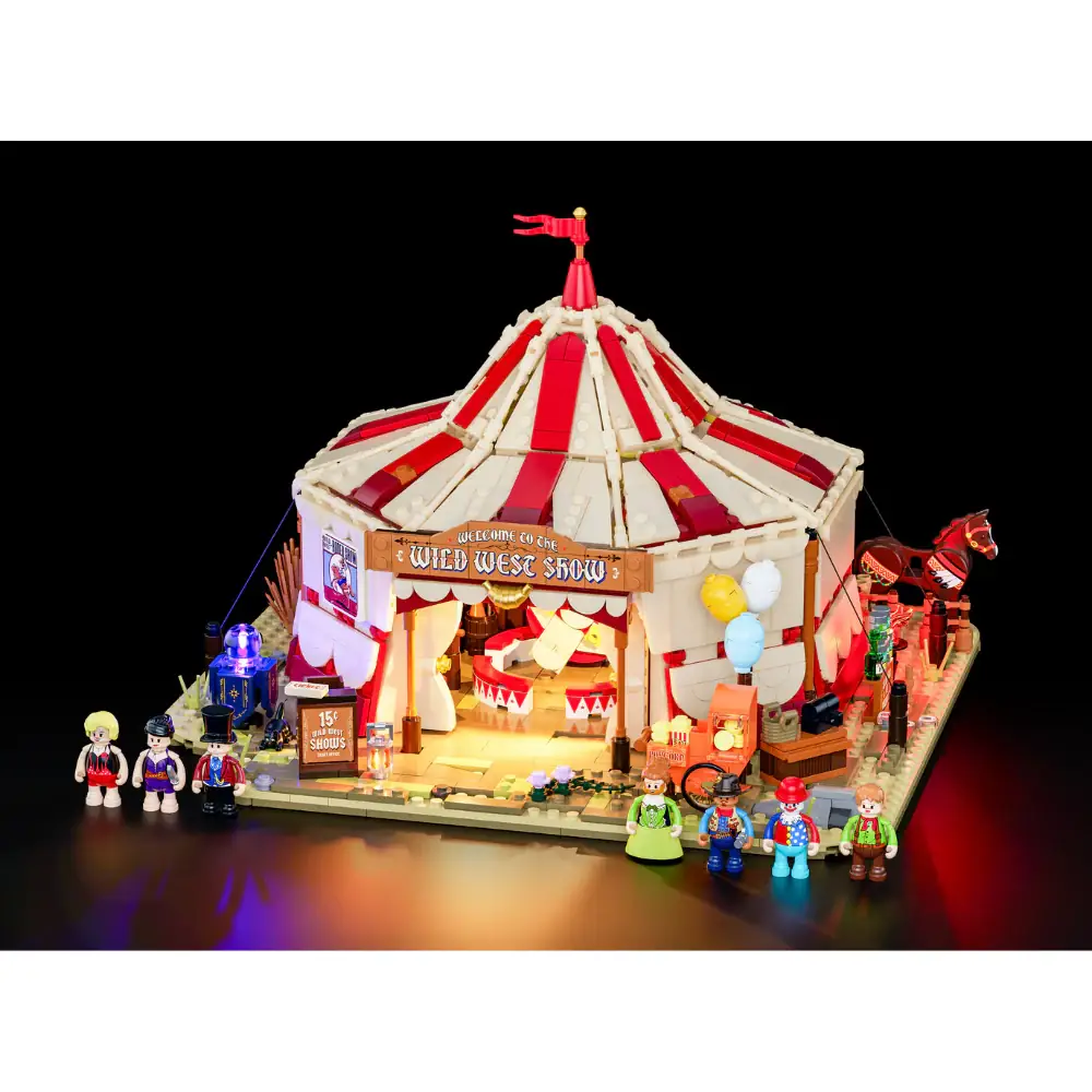Lumibricks L9079 Western-Wanderzirkus mit LED | 1962 Teile Western – Bild 3