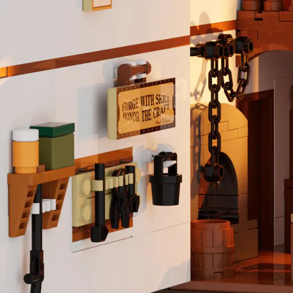 Lumibricks 14011 Western Schmiede | 2042 Teile LED Blacksmith – Bild 3
