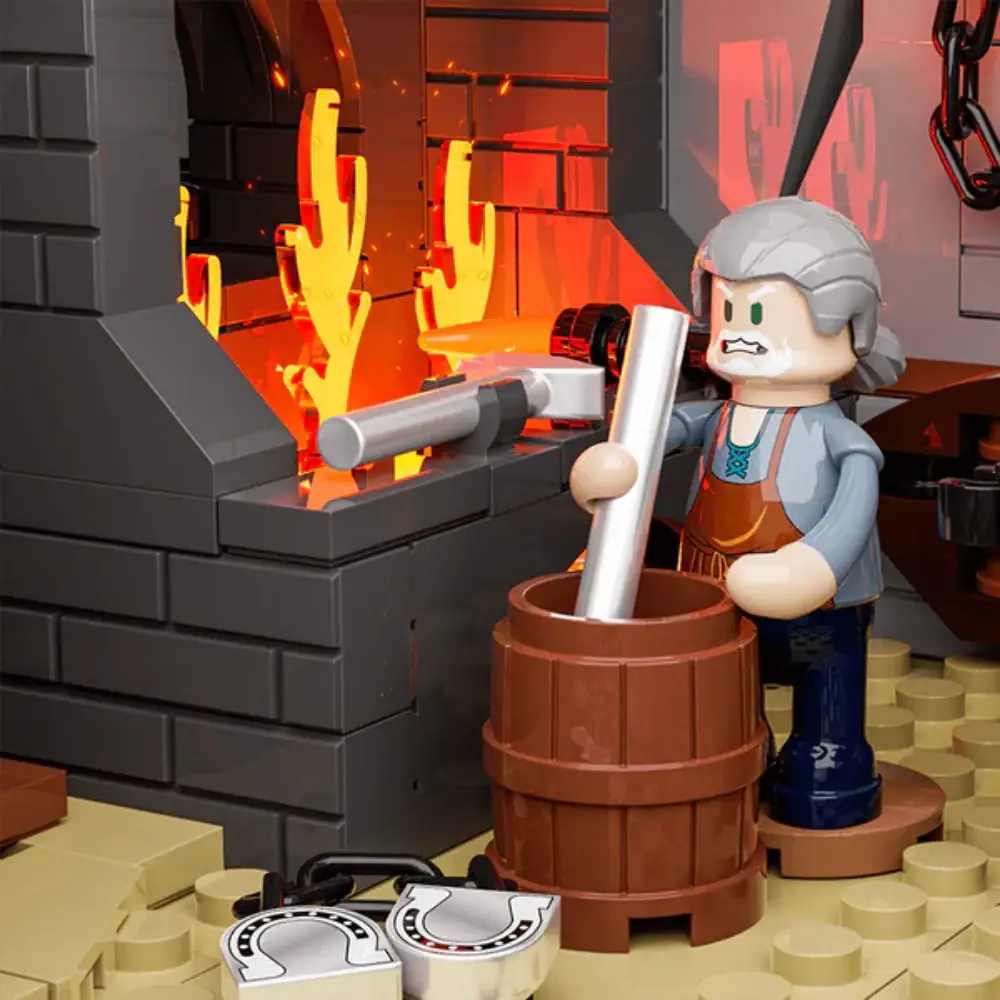 Lumibricks 14011 Western Schmiede | 2042 Teile LED Blacksmith – Bild 8