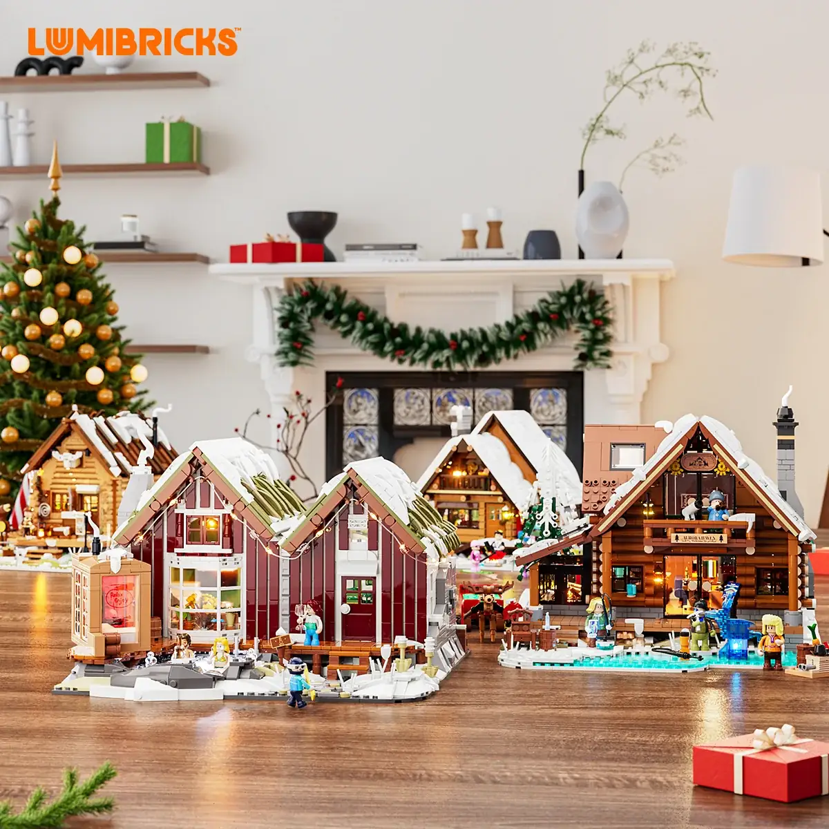 Lumibricks 10011 Spa Cabin mit LED | Nordisches Bauset – Bild 13