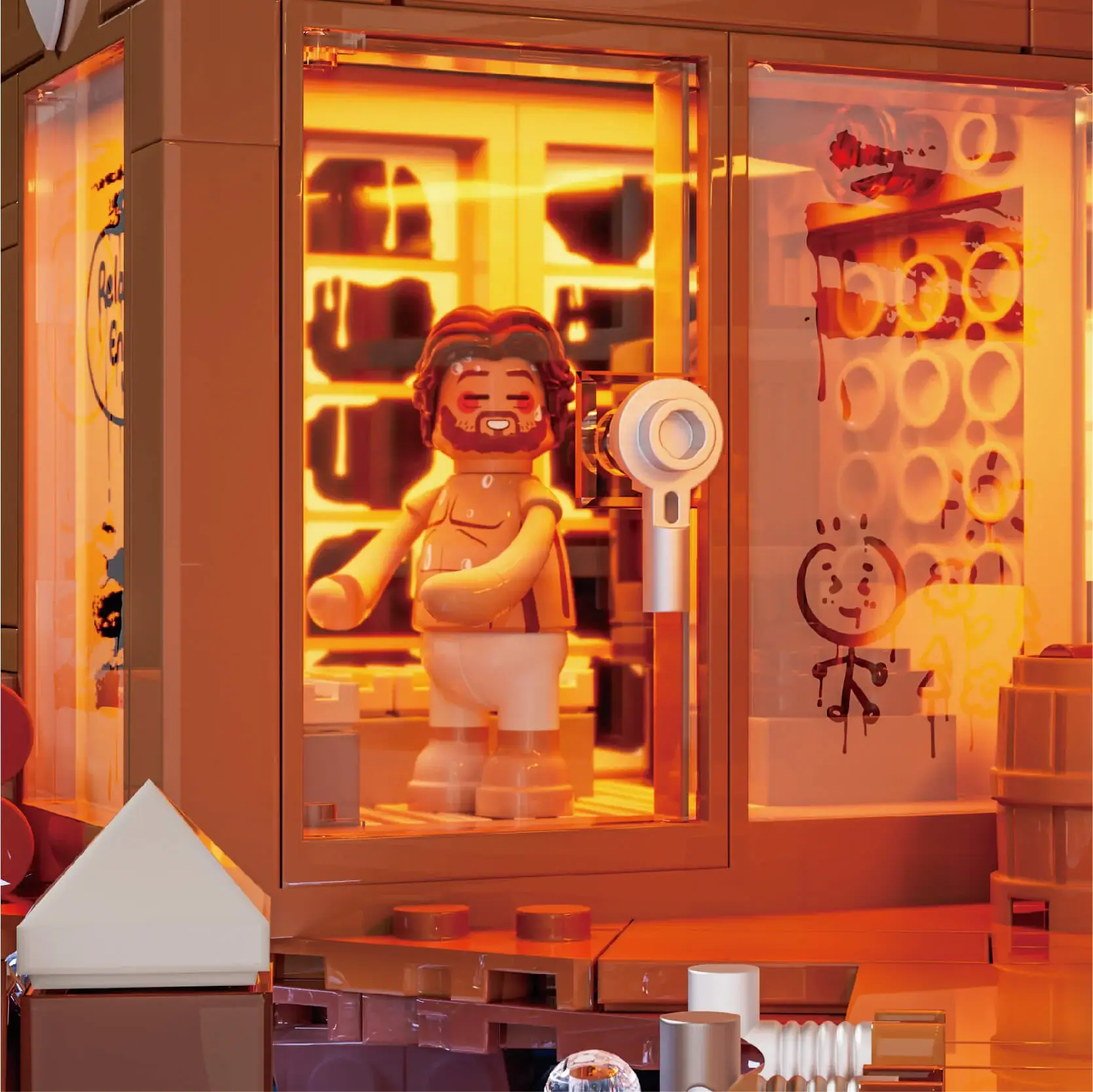 Lumibricks 10011 Spa Cabin mit LED | Nordisches Bauset – Bild 7