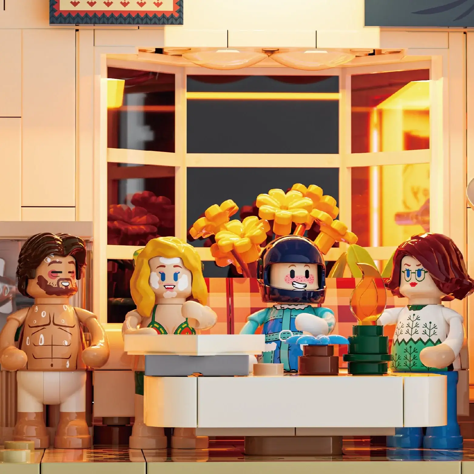 Lumibricks 10011 Spa Cabin mit LED | Nordisches Bauset – Bild 5