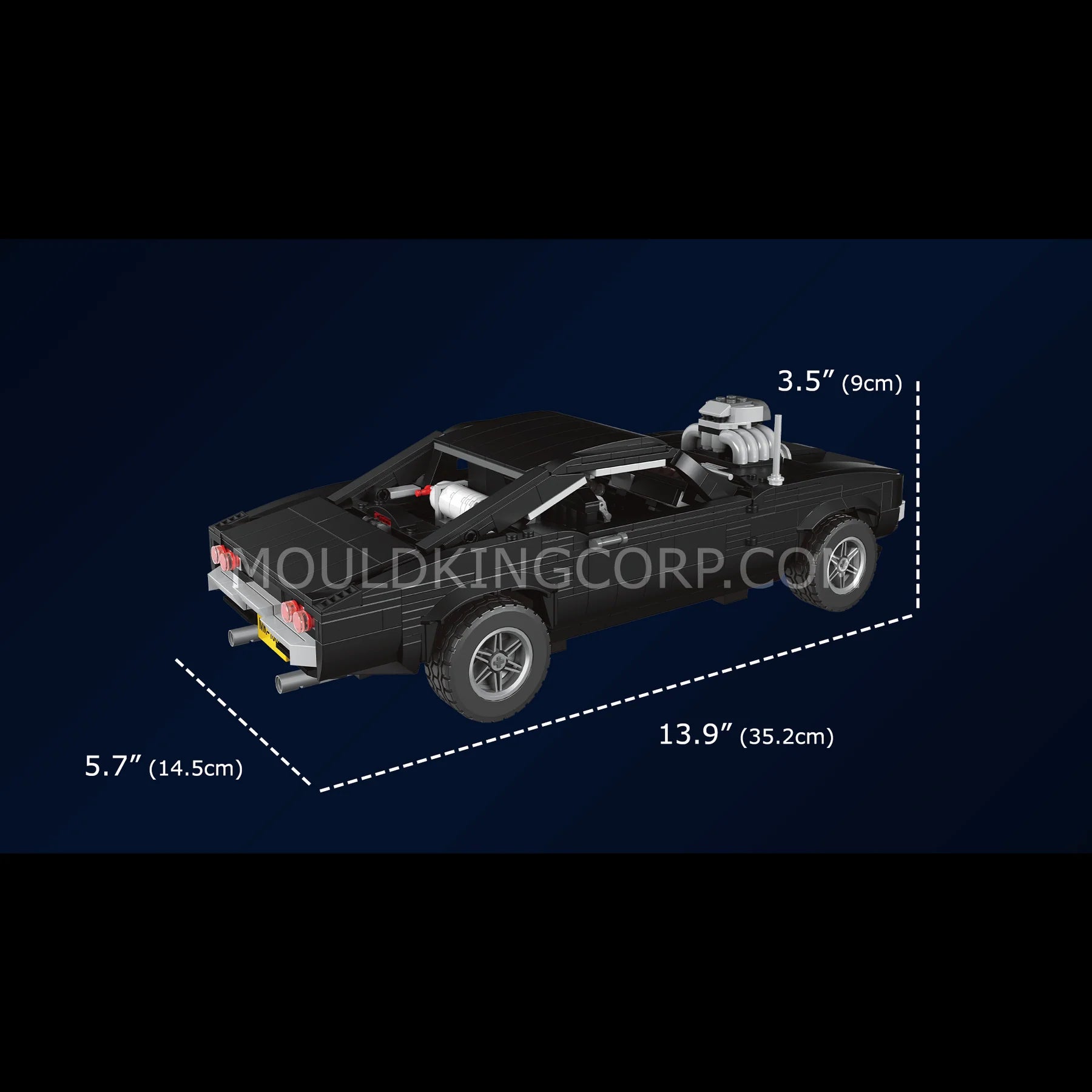 Mould King 10028 Charger American Muscle Car Bausatz | 1.439 Teile