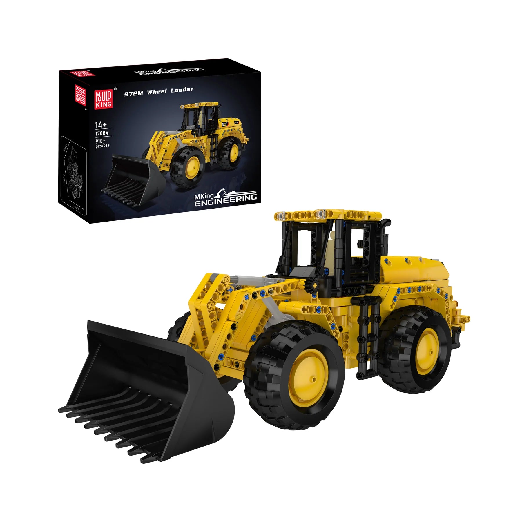 Mould King 17084 972M Radlader-Bausatz | 910 Teile