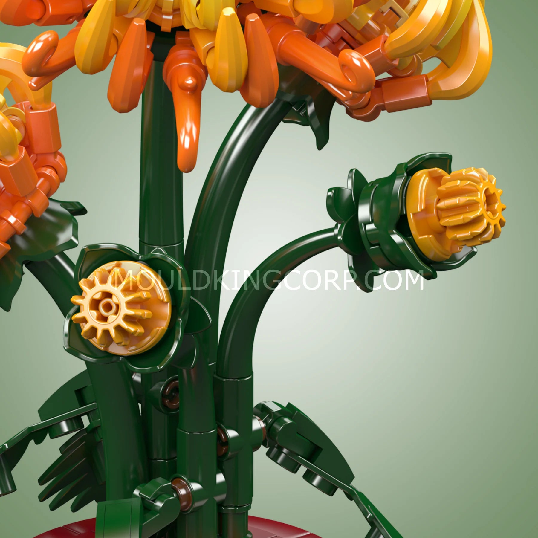 Mould King 24118 Chrysanthemen-Topfpflanzen-Bausteinset | 417 Teile