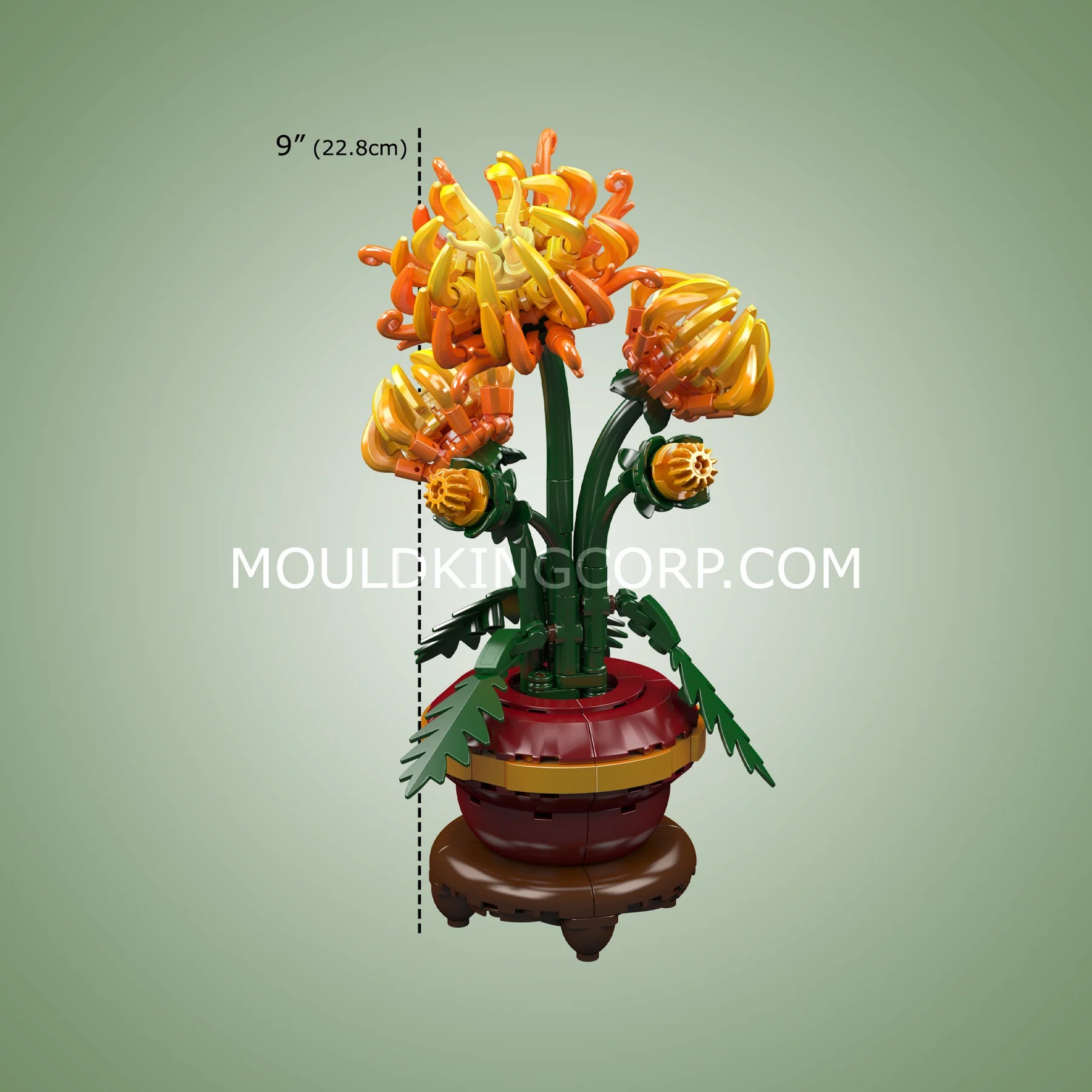 Mould King 24118 Chrysanthemen-Topfpflanzen-Bausteinset | 417 Teile
