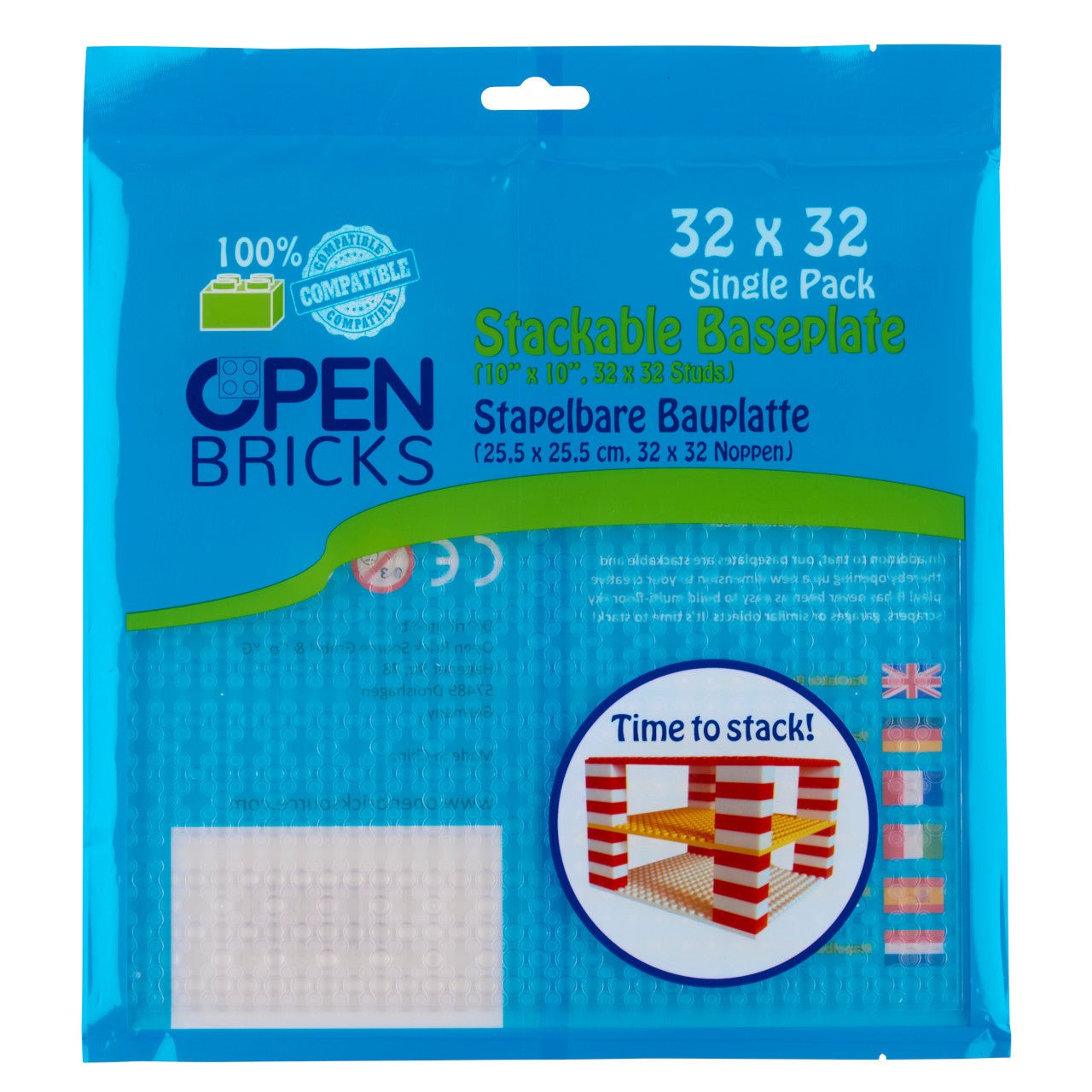 Baseplate 32x32 transparent blue