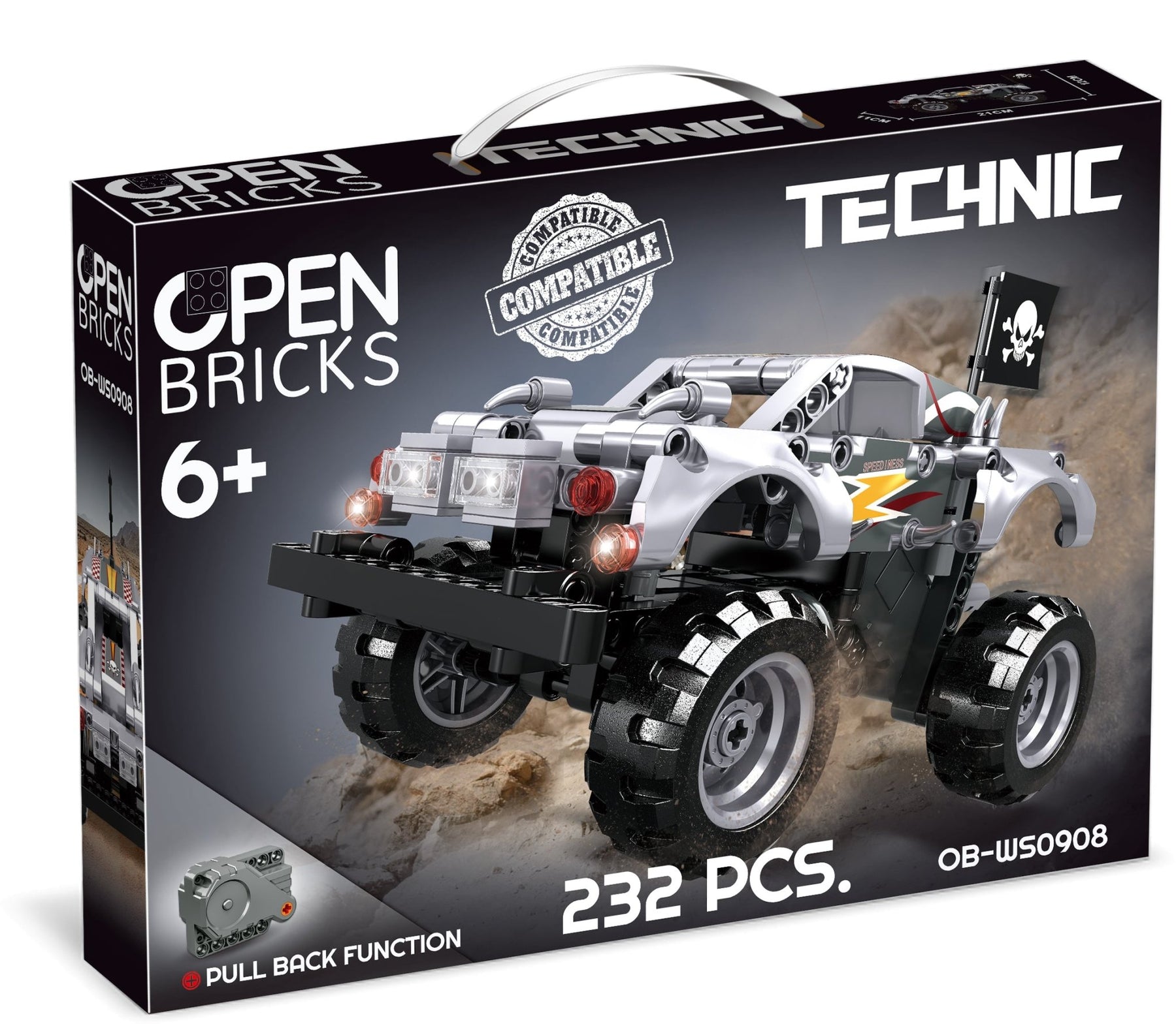 Monster Truck Silver
