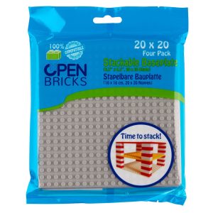 Baseplate 20x20 light grey