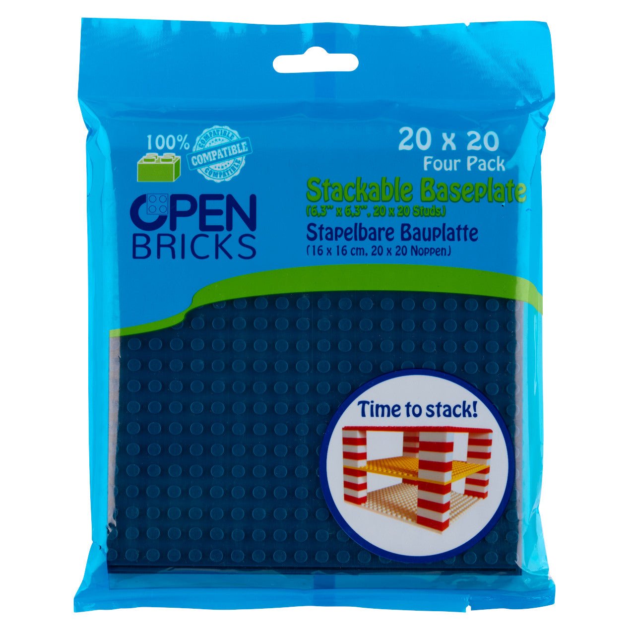 Baseplate 20x20 ocean blue