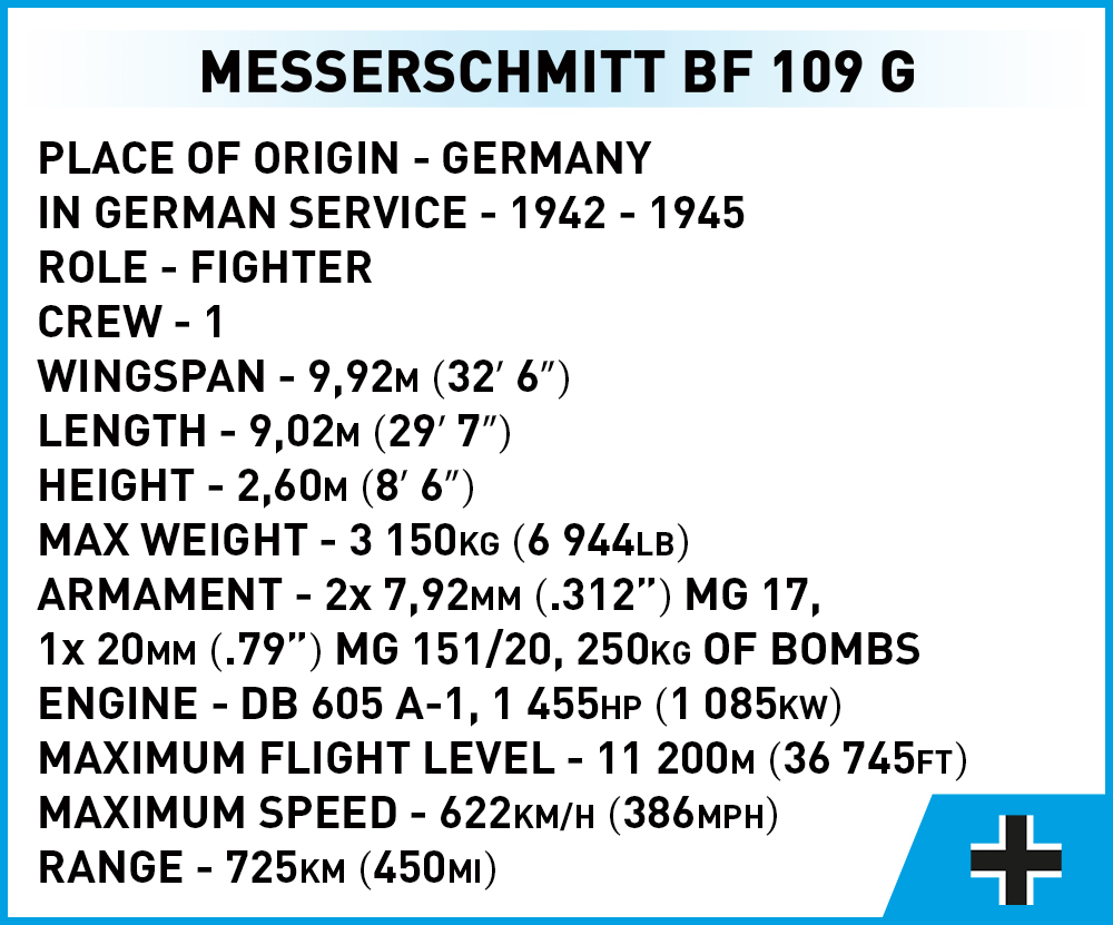 COBI Messerschmitt Bf 109 G – Bild 8