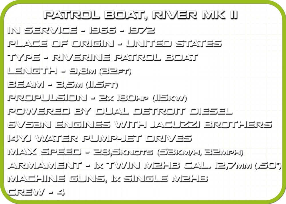 COBI Patrouillenboot, Flussboot MK II – Bild 9