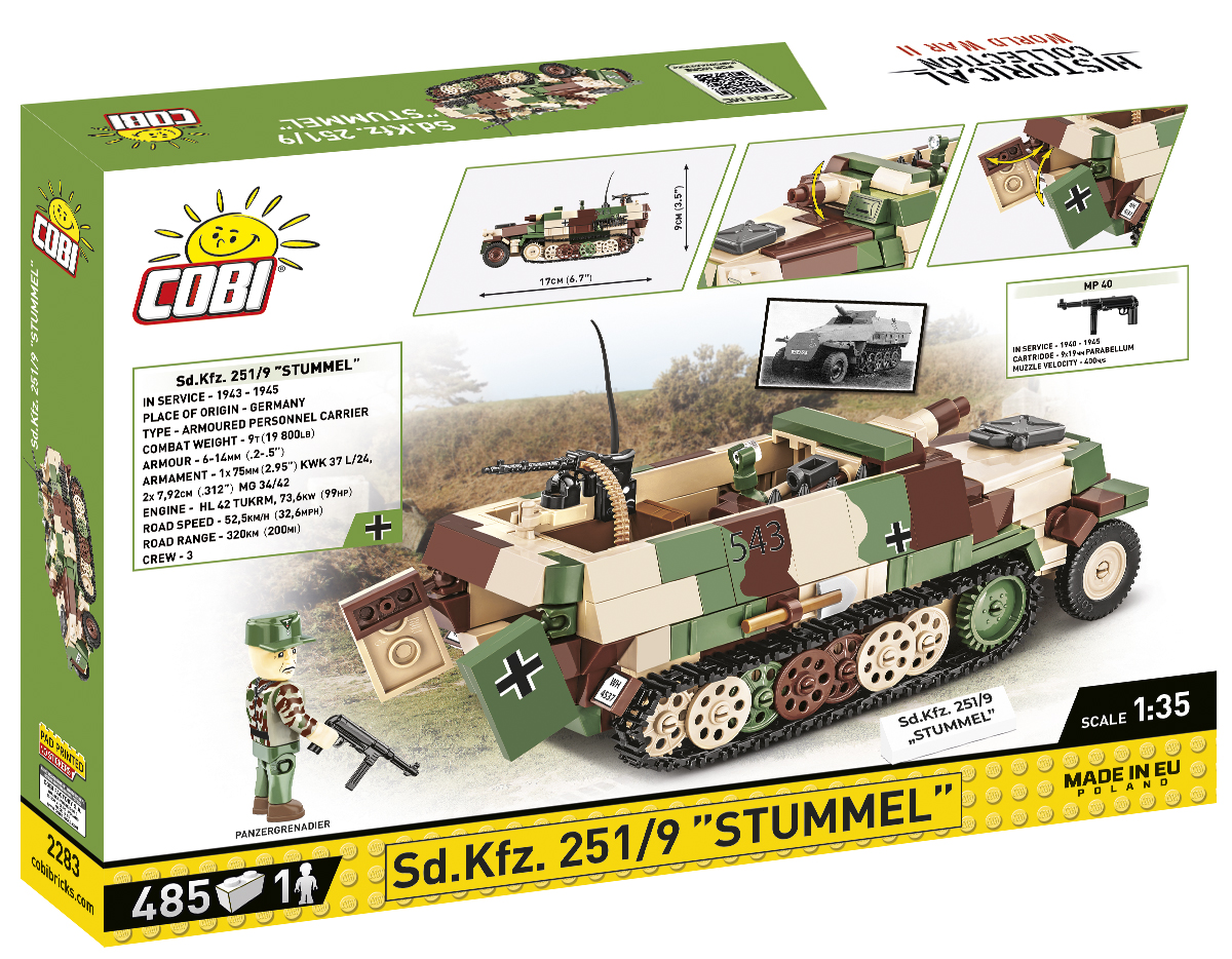 COBI Sd.Kfz. 251/9 Stummel – Bild 2