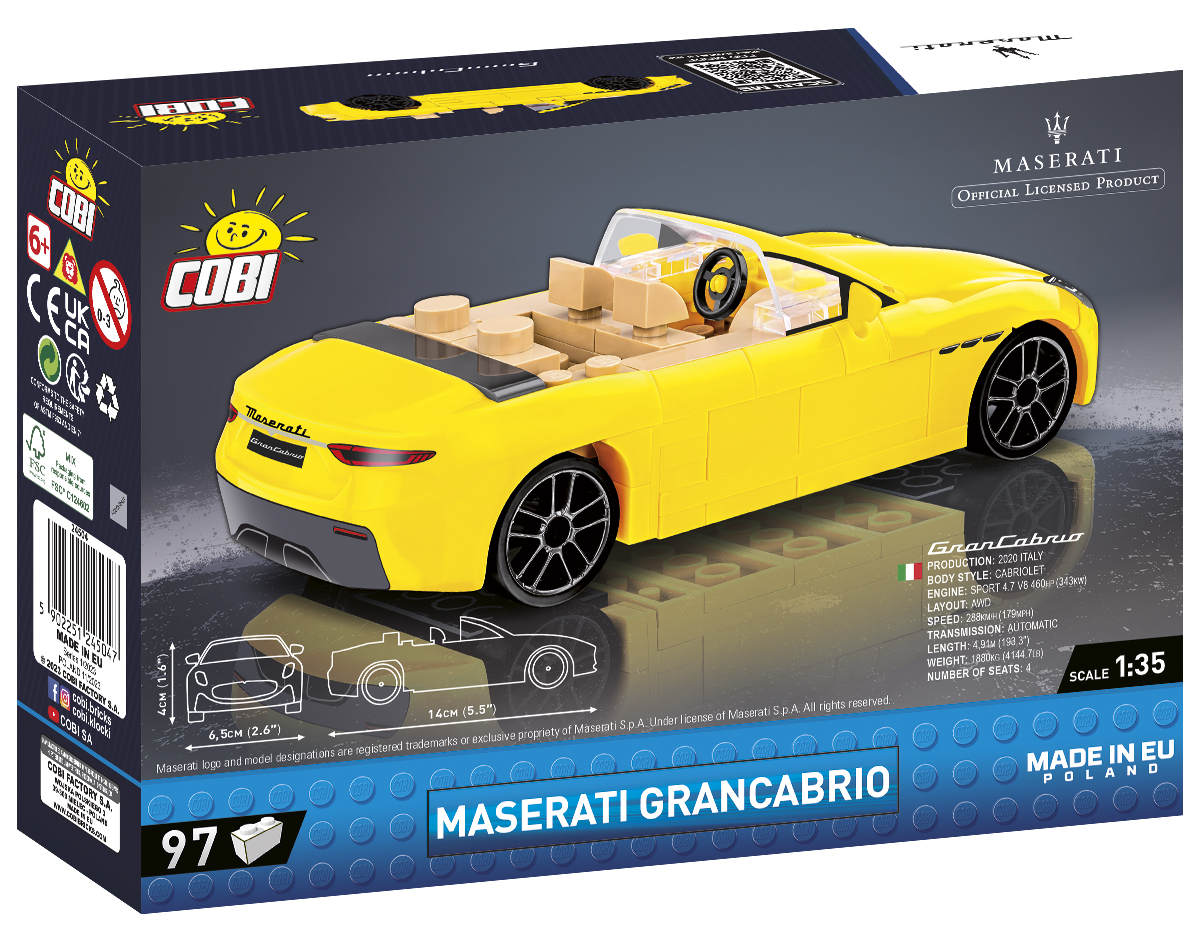 COBI Maserati GranCabrio Gelb – Bild 2
