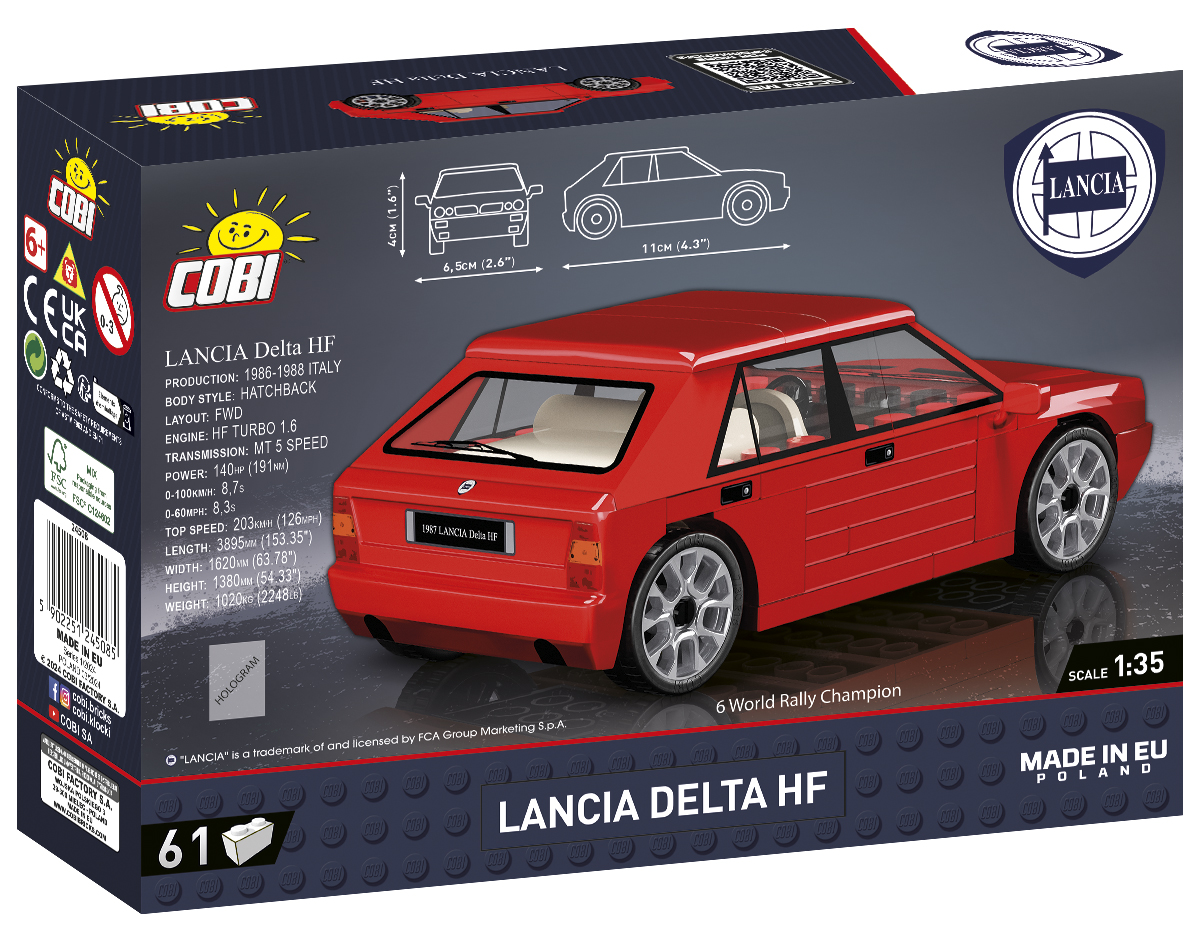COBI Lancia Delta HF Rot – Bild 2