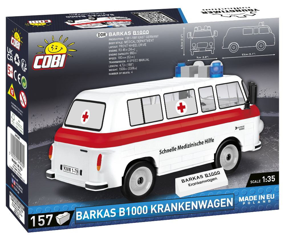 COBI Barkas B1000 Krankenwagen – Bild 2