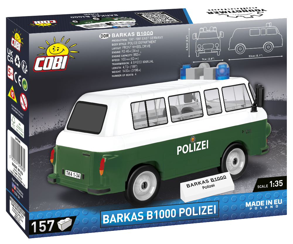 COBI Barkas B1000 Polizei – Bild 2